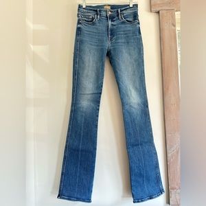 Mother High Rise Straight Leg Jeans